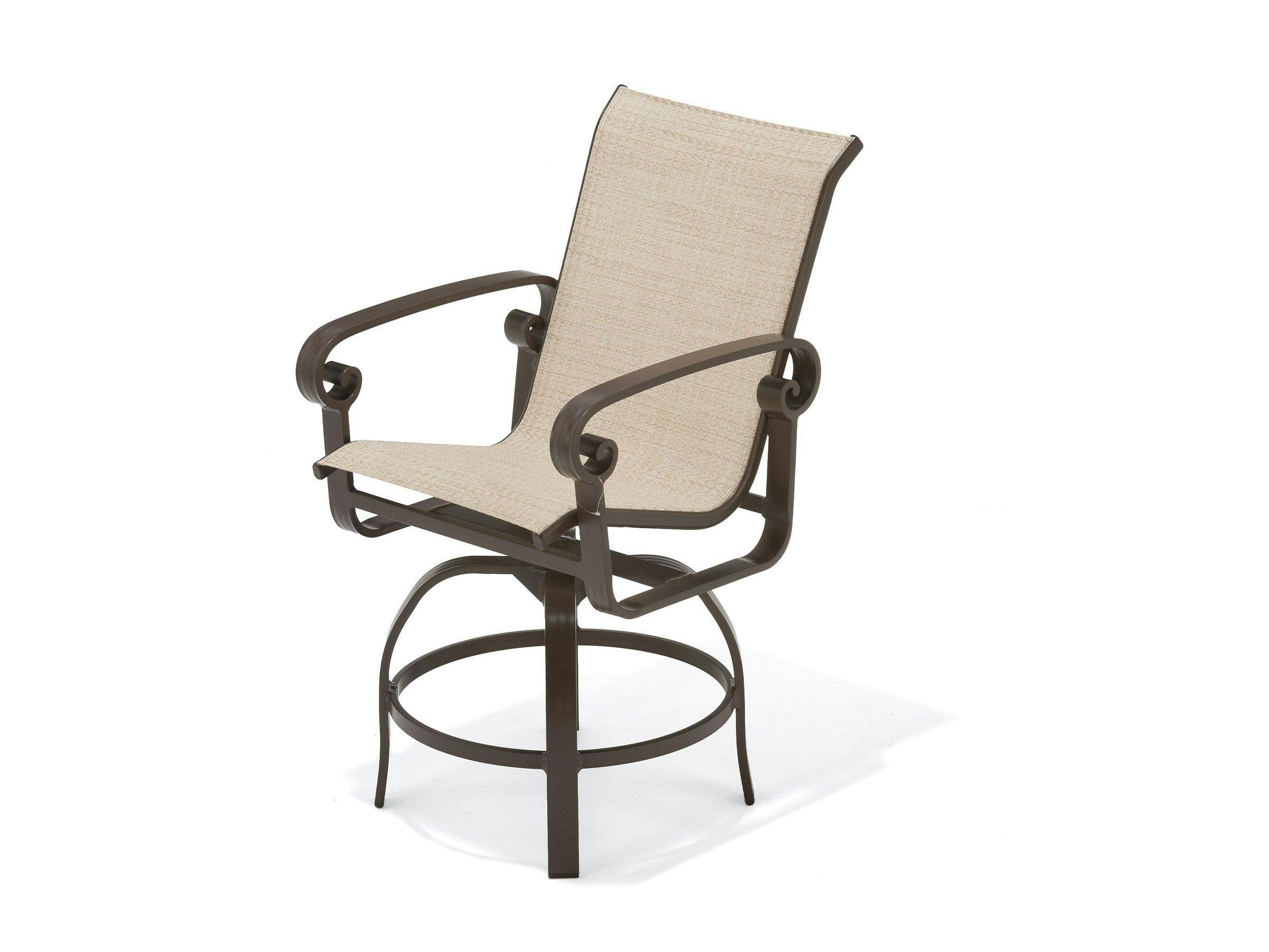 Palazzo Sling Swivel Balcony Height Stool with Arms
