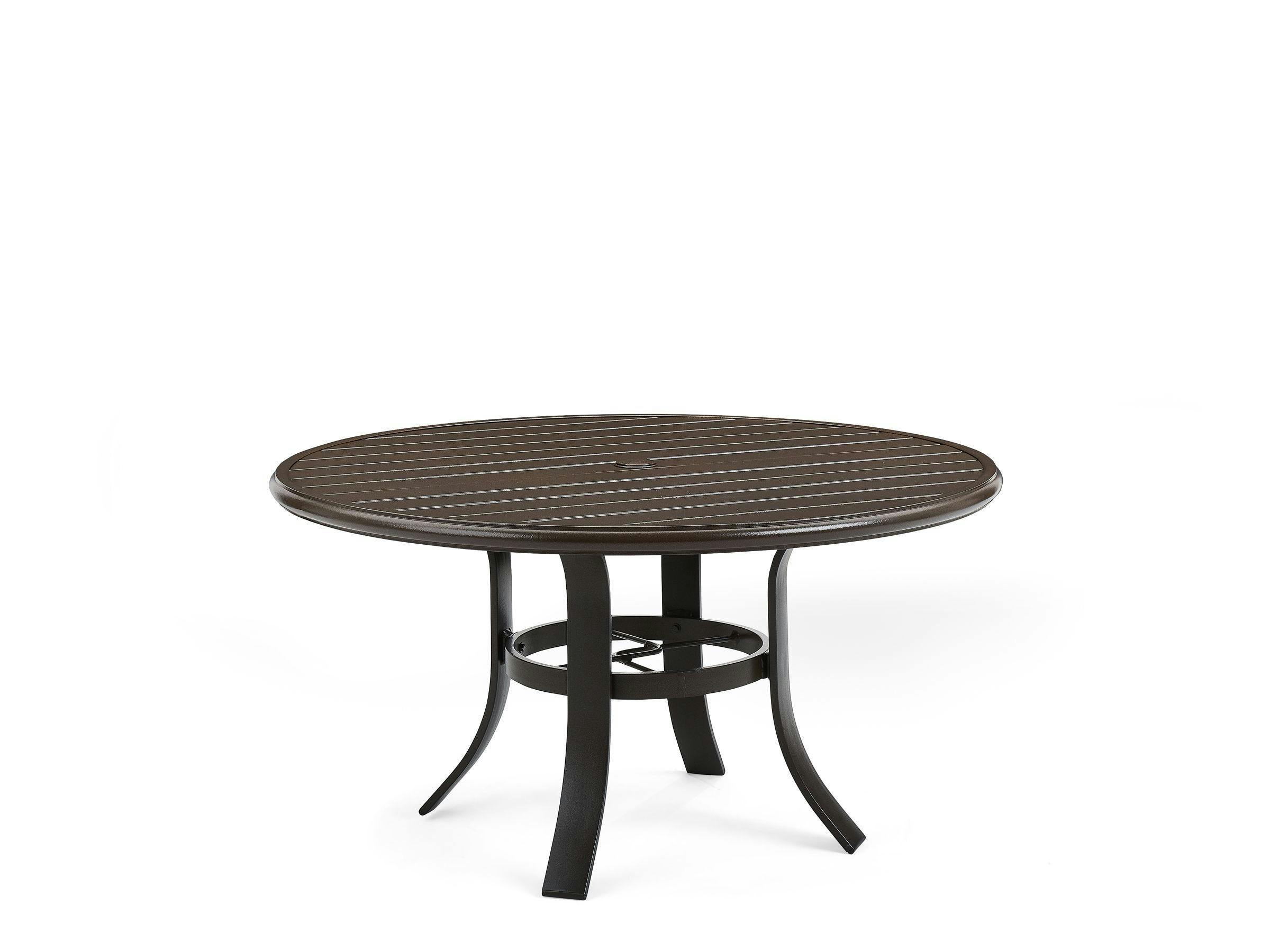 Slat Top 42" Round Chat Table
