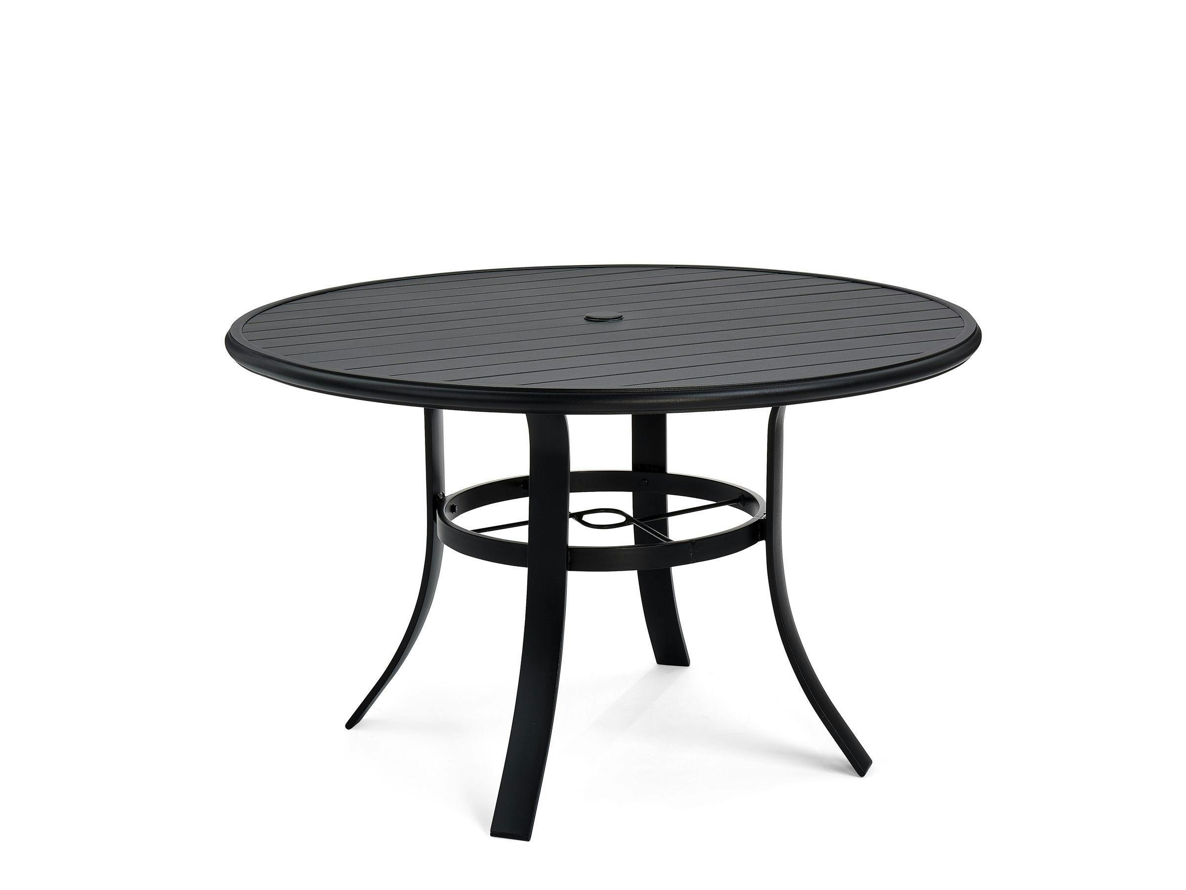 Slat Top 48" Round Dining Table