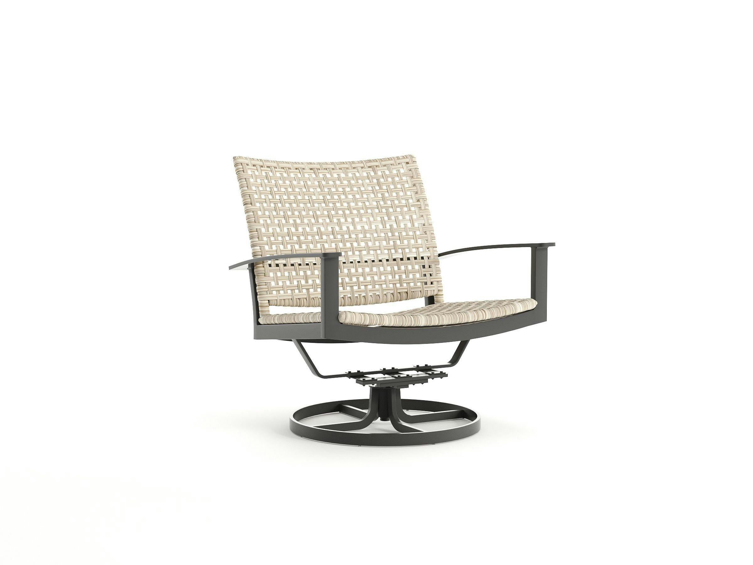 Jasper Woven Seating Swivel Lounge Chair